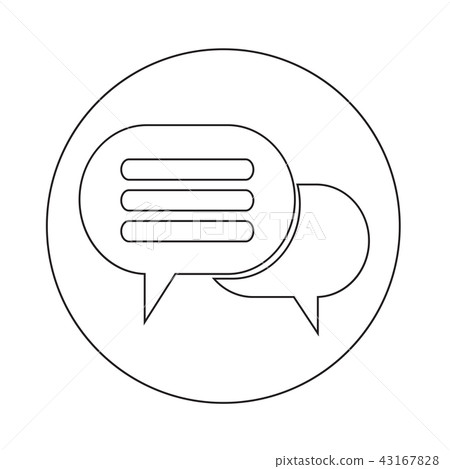 Speech bubble icon 43167828