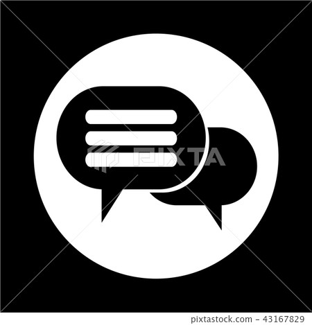 Speech bubble icon Speech bubble icon 43167829