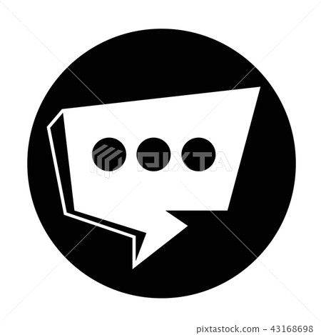 Speech bubble icon 43168698