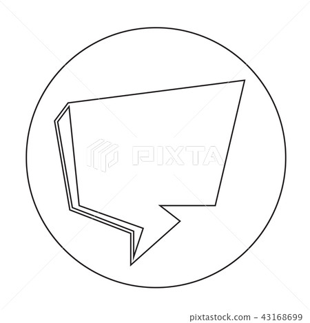 Speech bubble icon Speech bubble icon 43168699