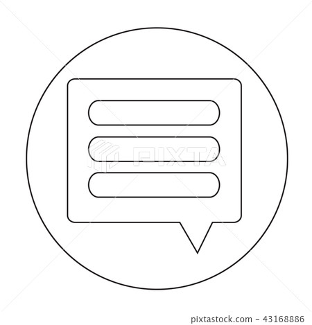 Speech bubble icon Speech bubble icon 43168886