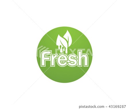 Fresh logo and symbols vector icon template nature - Stock Illustration ...