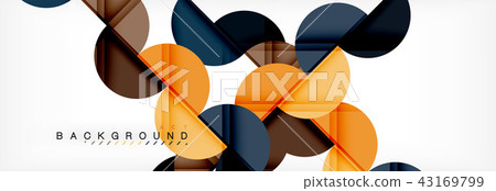 Modern geometrical abstract background - circles. Business or technology presentation design Modern geometrical abstract background - circles. Business or technology presentation design 43169799