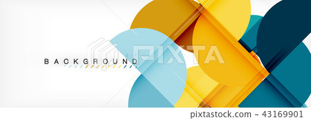 Modern geometrical abstract background - circles. Business or technology presentation design Modern geometrical abstract background - circles. Business or technology presentation design 43169901