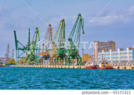 Port Cranes on the Dock Port Cranes on the Dock 43171321
