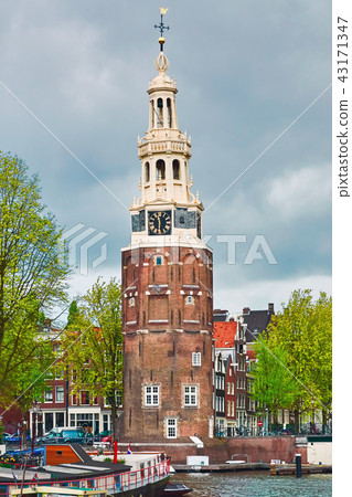 Clock Tower in Amsterdam Clock Tower in Amsterdam 43171347
