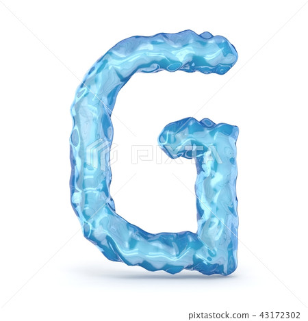 Ice font letter G 3D Ice font letter G 3D 43172302