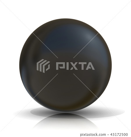 3D black sphere 43172500