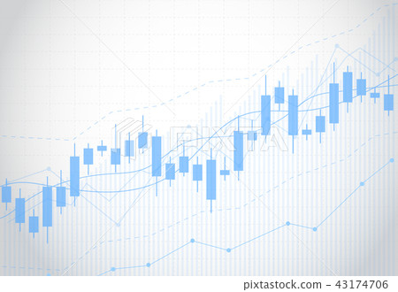 Business candle stick graph chart of stock market 43174706