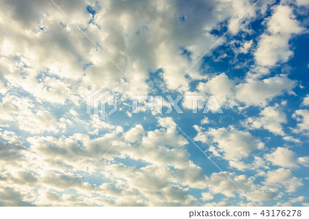 Blue sky sky cloud sunset background background material Blue sky sky cloud sunset background background material 43176278