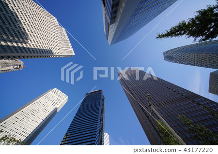 Tokyo cityscape of Japan I look at a group of skyscrapers 43177220