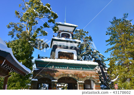Oyama Shrine Shinmon Snow Scene Kanazawa Oyama Shrine Shinmon Snow Scene Kanazawa 43178602