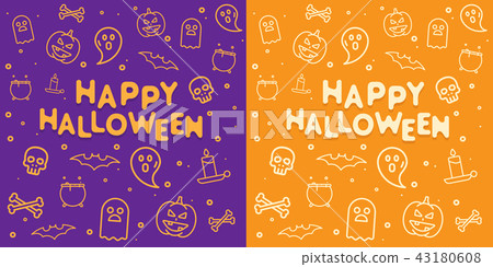 Halloween pattern background vector illustration - Stock Illustration ...