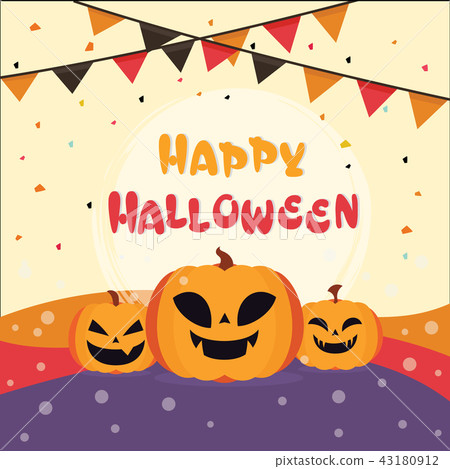 Halloween banner vector illustration Halloween banner vector illustration 43180912