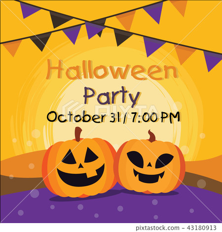 Halloween banner vector illustration Halloween banner vector illustration 43180913