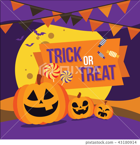 Halloween banner vector illustration 43180914