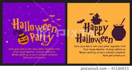 Halloween banner vector illustration Halloween banner vector illustration 43180915
