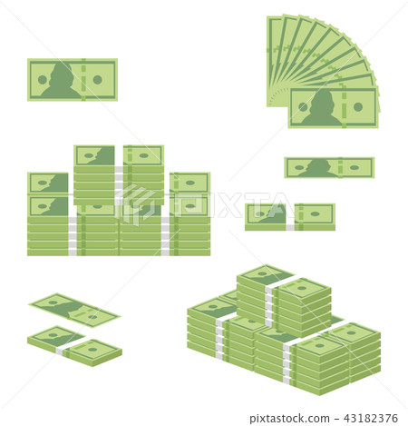 US Dollar Banknote Set 43182376