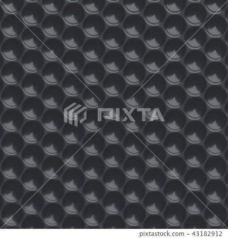 Black abstract hexagonal background. 3D Black abstract hexagonal background. 3D 43182912