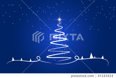 Creative christmas tree with glitter background - Stock Illustration ...