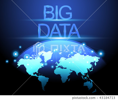 Big data concept and world data connection 43184713