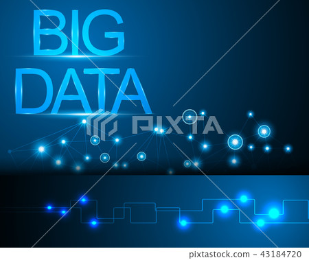 Big data concept and Network connection system - Stock Illustration ...