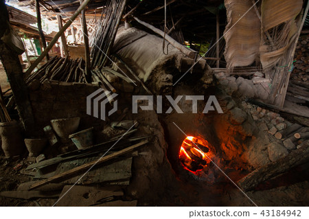 Primitive Technology Termite Clay Kiln Stock Photo