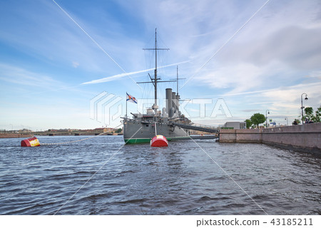 View of the Aurora Cruiser in St. Petersburg, 43185211