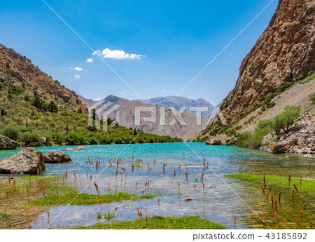 Small Alo mountain lake. Fann Mountains 43185892