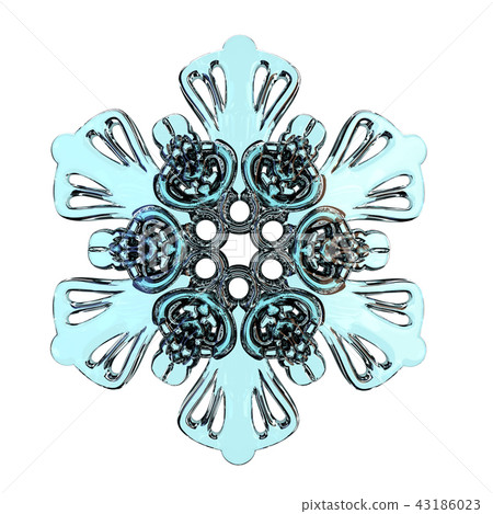 Snowflake 3D 43186023