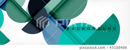 Circle modern geometrical abstract background illustration Circle modern geometrical abstract background illustration 43188406