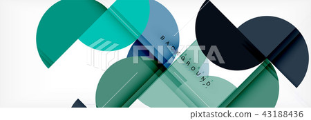 Circle modern geometrical abstract background illustration 43188436