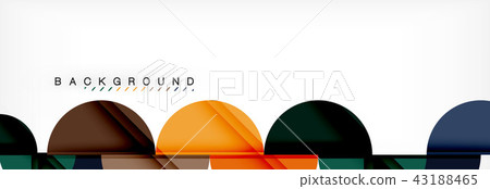 Circle modern geometrical abstract background illustration Circle modern geometrical abstract background illustration 43188465