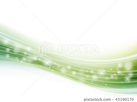 Wave line abstract wave background green - Stock Illustration [43190170 ...