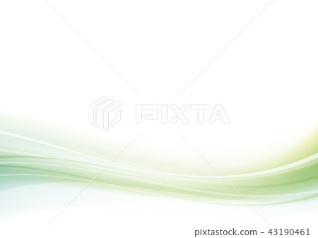 Wave line abstract wave background green - Stock Illustration [43190461 ...