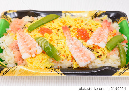 Delicious chirashi sushi lunch box Delicious chirashi sushi lunch box 43190624