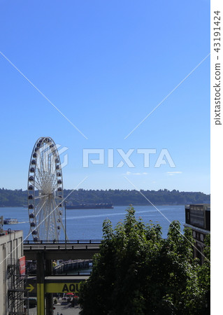 Seattle landscape Seattle Great Wheel 43191424