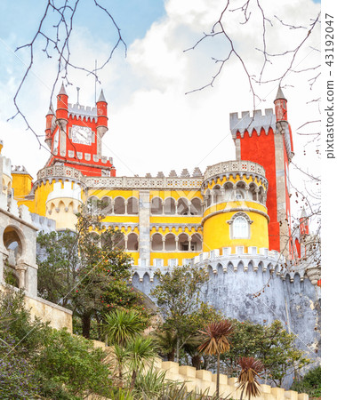 European Pena palace in Sintra, Portugal.  43192047