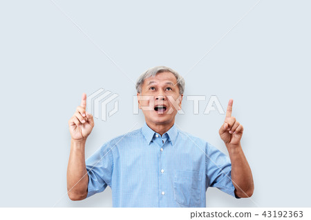 Portrait of happy senior asian man Portrait of happy senior asian man 43192363