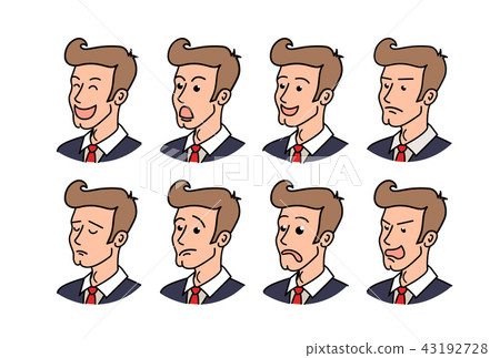 hand drawn style vector doodle design Set of male hand drawn style vector doodle design Set of male 43192728