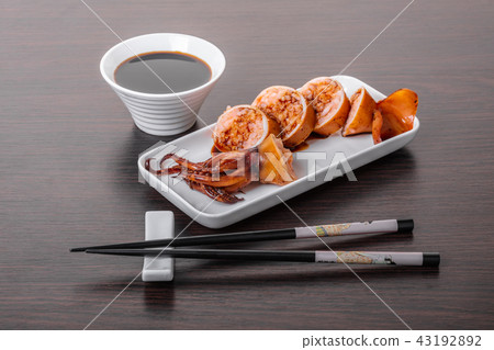 stuffed squid chopped rings 43192892