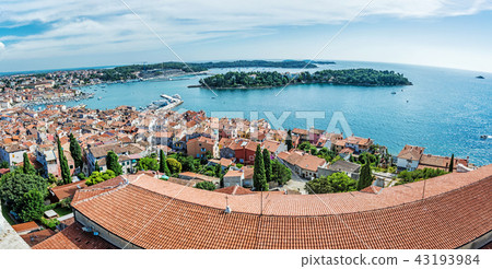 View from Church of St. Euphemia to town Rovinj 43193984