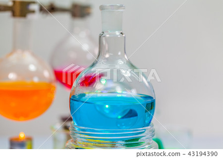 blue water in kettle glass 43194390