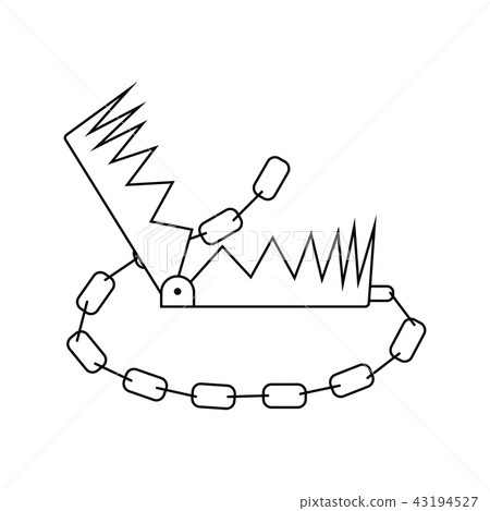 Icon of bear hunting trap - Stock Illustration [43194527] - PIXTA