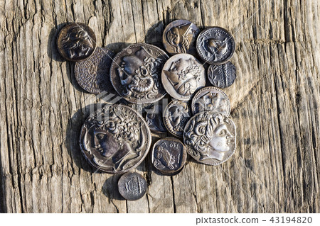 some Greek ancient coins some Greek ancient coins 43194820