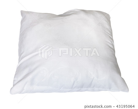 white soft pillow isolated white soft pillow isolated 43195064