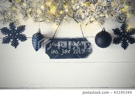 Plate, Guten Rutsch Means Happy New Year 2019 43195349
