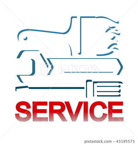 Service symbol with tool 43195573