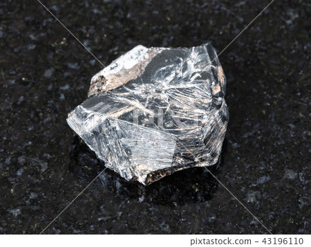 rough Hematite crystal on black 43196110