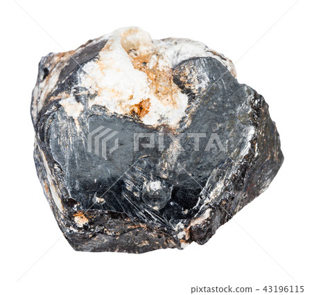 raw Hematite crystal isolated on white raw Hematite crystal isolated on white 43196115
